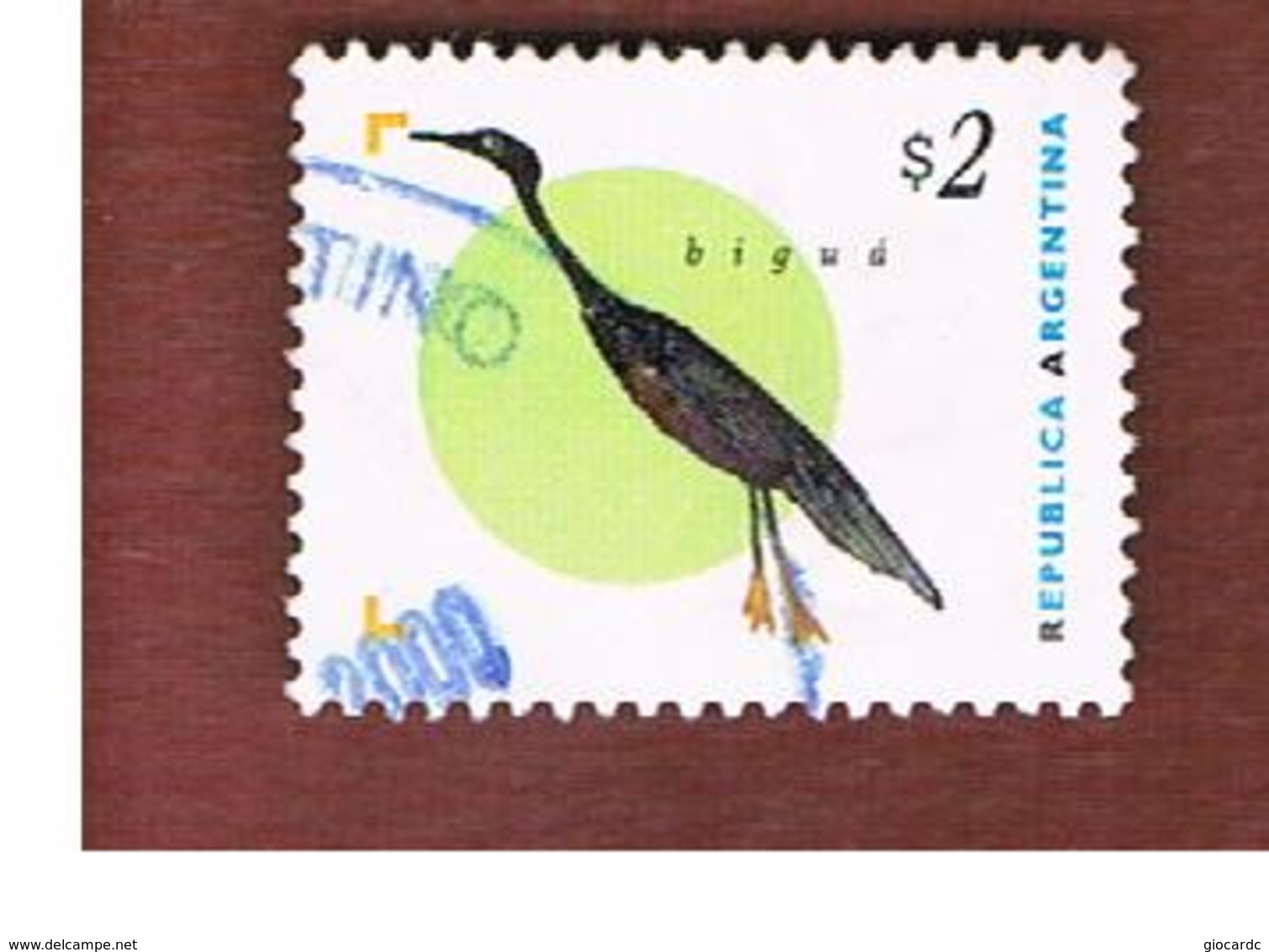 ARGENTINA - SG 2430  - 1995 BIRDS: OLIVACEOUS CORMORANT  -    USED ° - Gebraucht