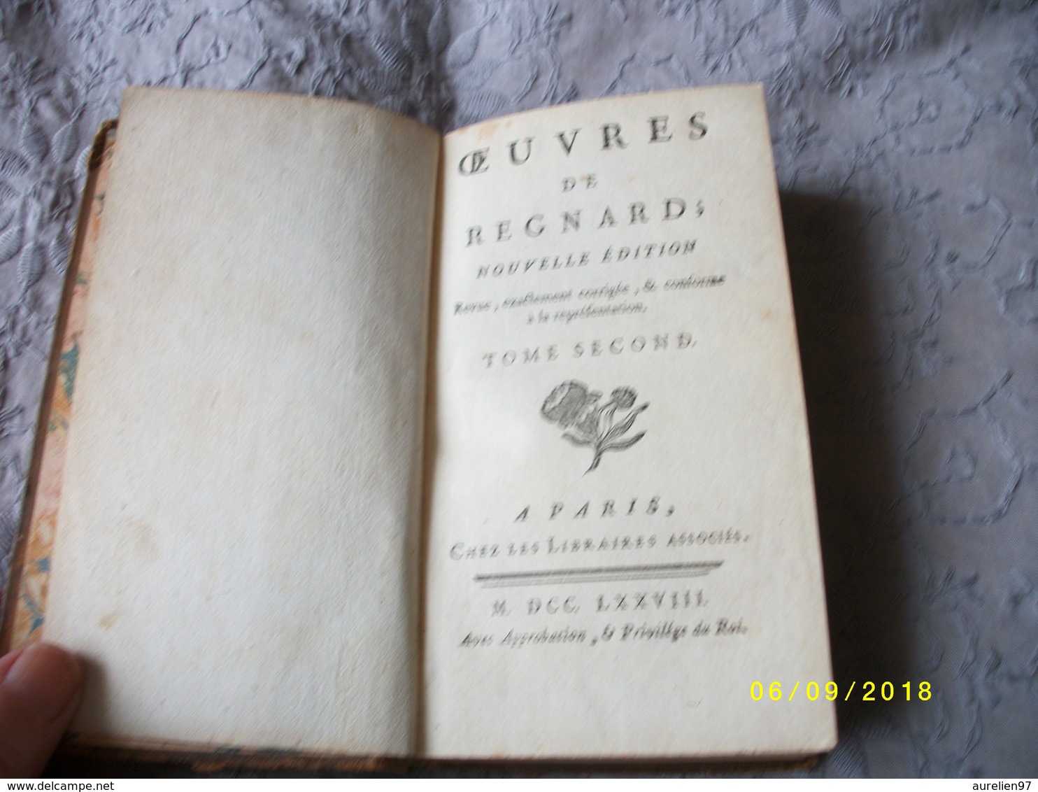 Oeuvres De REGNARD 1778 Tome 2 - 1701-1800