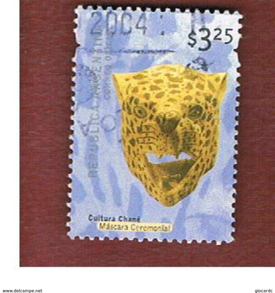 ARGENTINA - SG 2767  - 2000 ARGENTINE CULTURE: CERIMONIAL TIGER MASK     -    USED ° - Usati