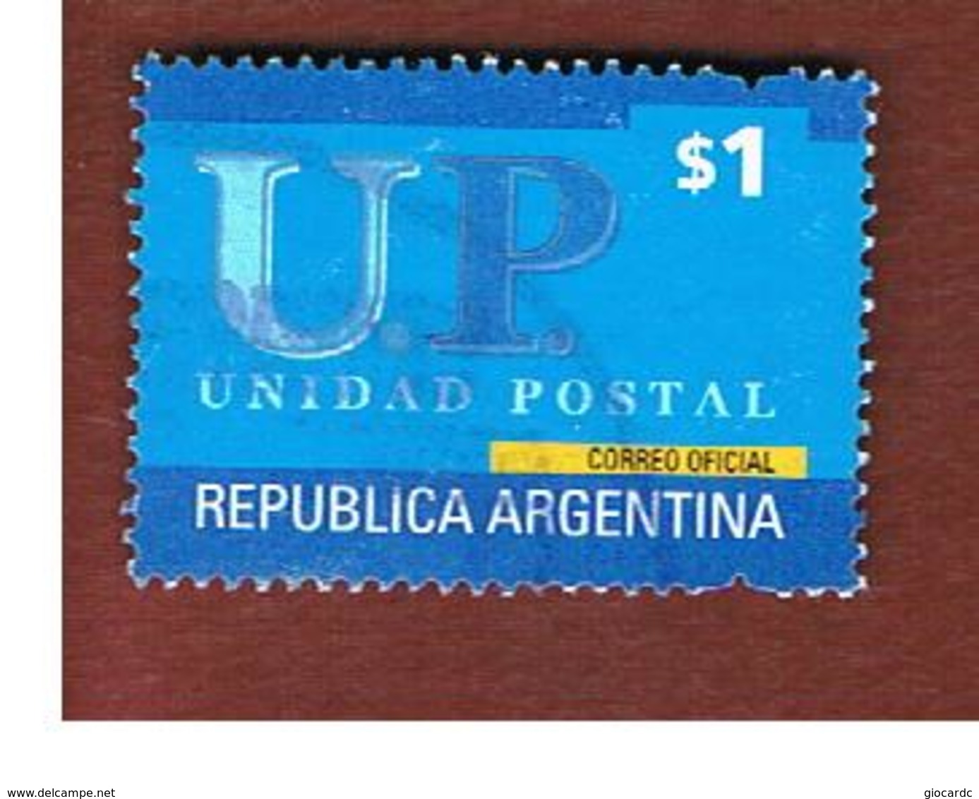 ARGENTINA - SG 2810  - 2001 POSTAL AGENT : $ 1    -    USED ° - Usados