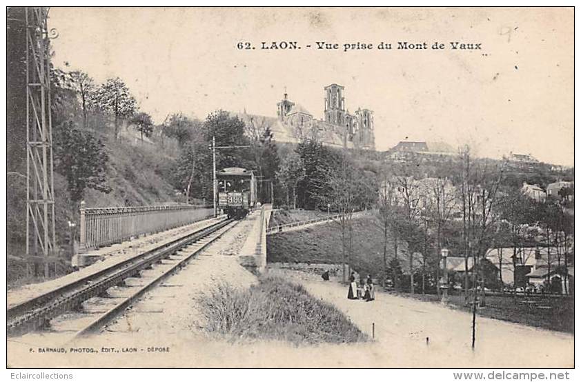 Laon         02         Tramway Vue Prise Du Mont De Vaux           (voir Scan) - Laon