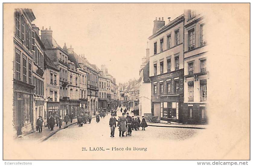 Laon         02       Place Du  Bourg         ( Voir Scan) - Laon