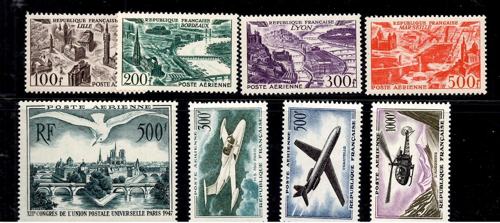 France Poste Aérienne YT N° 20, N° 24/27 Et N° 36/38 Neufs ** MNH. TB. A Saisir! - 1927-1959 Ungebraucht