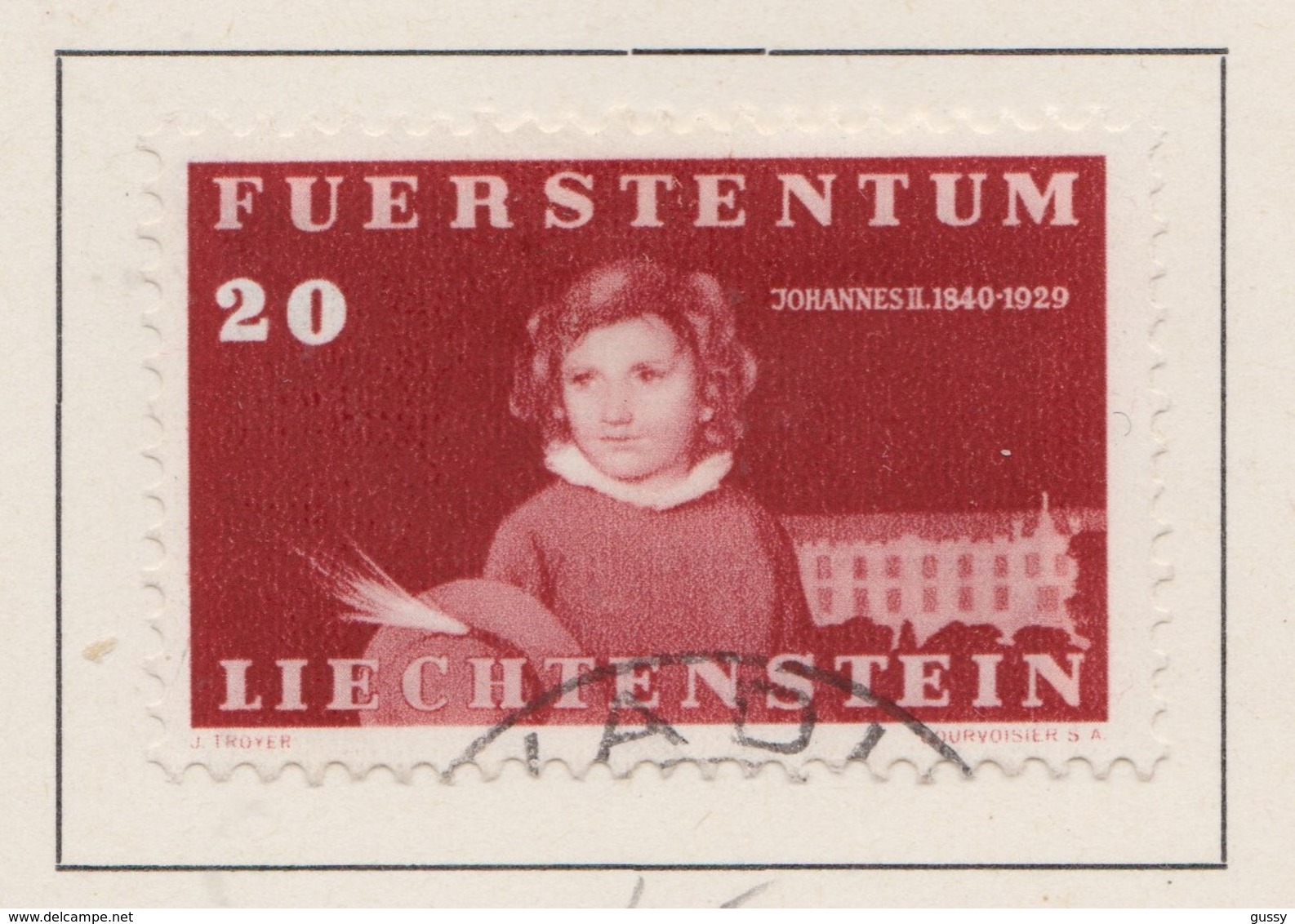 LIECHTENSTEIN 1939:   Timbre Oblitéré,    TTB - Collections