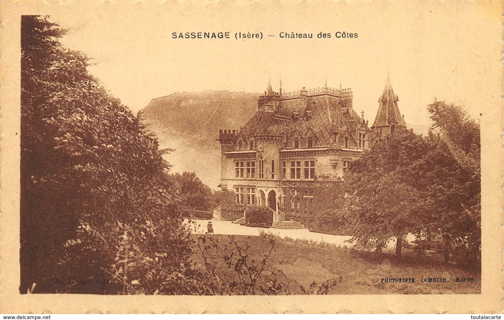 CPA 38  SASSENAGE LE CHATEAU DES COTES - Sassenage