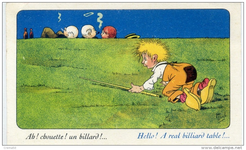 BILLARD - Ah, Chouette Un Billard - Illust : Mich - Autres & Non Classés