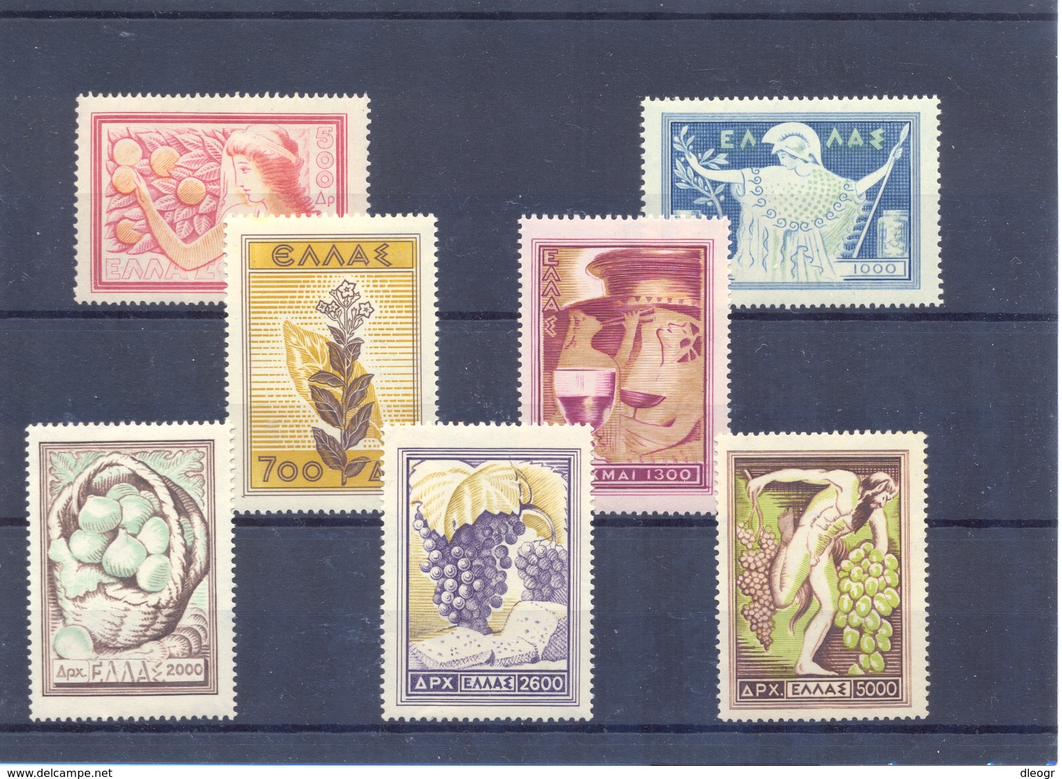 Greece 1953 National Products MNH LUX VF/XF - Unused Stamps