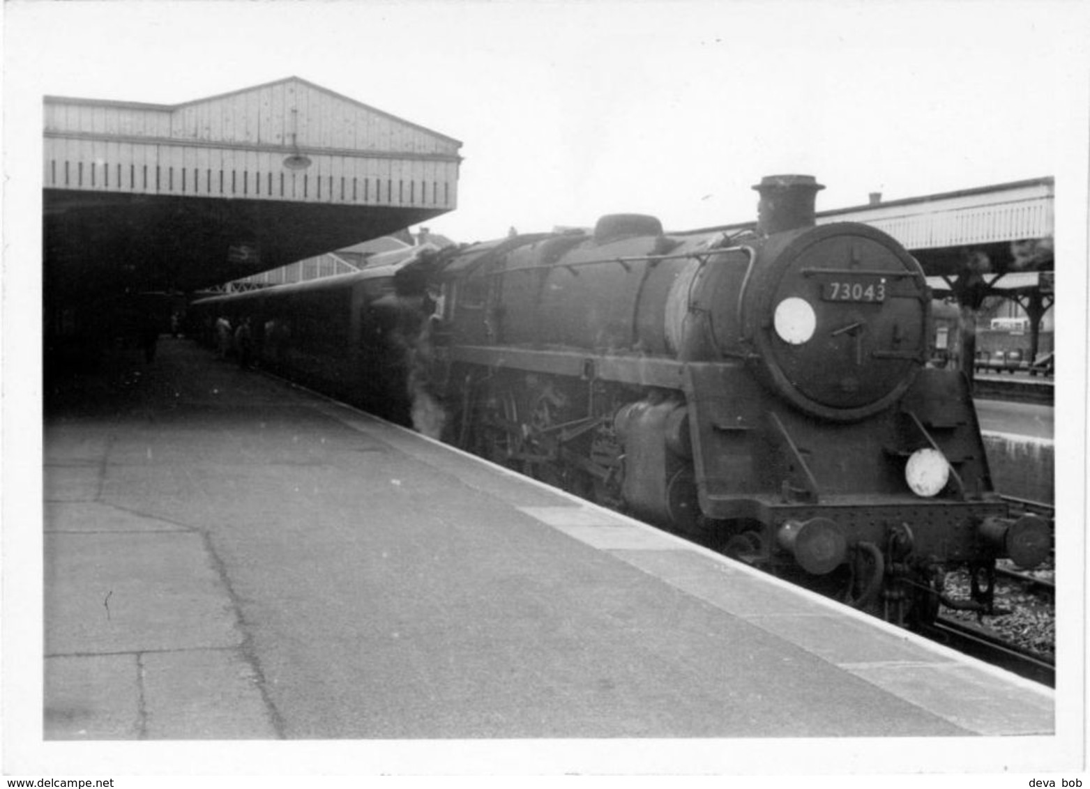 Railway Photo BR 5MT 73043 Reading Standard 4-6-0 Loco - Trains