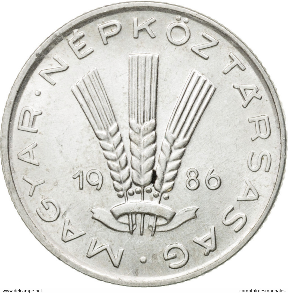 Monnaie, Hongrie, 20 Fillér, 1986, Budapest, TTB+, Aluminium, KM:573 - Hongrie