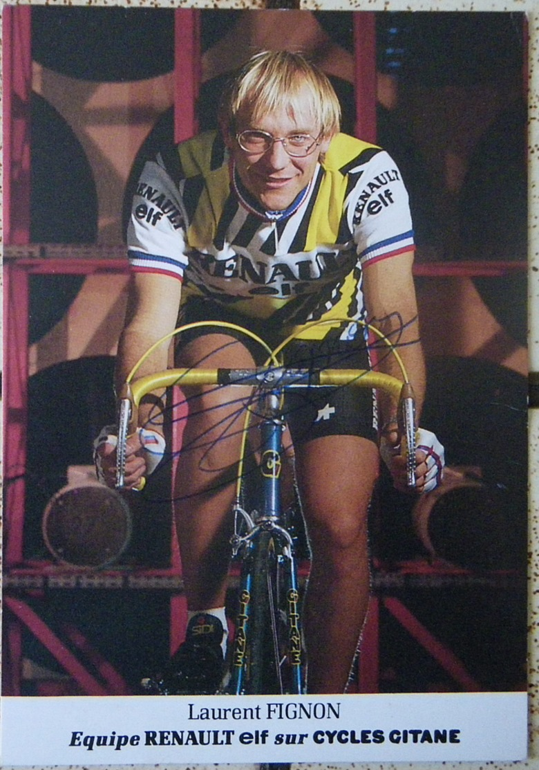 CARTE POSTALE LAURENT FIGNON DEDICACEE AUTOGRAPHE - Cyclisme