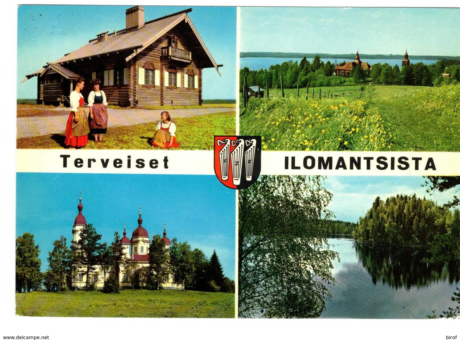 ILOMANTSI  SUOMI FINLAND - RUNOLAULAJAN PIRTTI - TERVEISET - ILOMANTSISTA - Finlandia