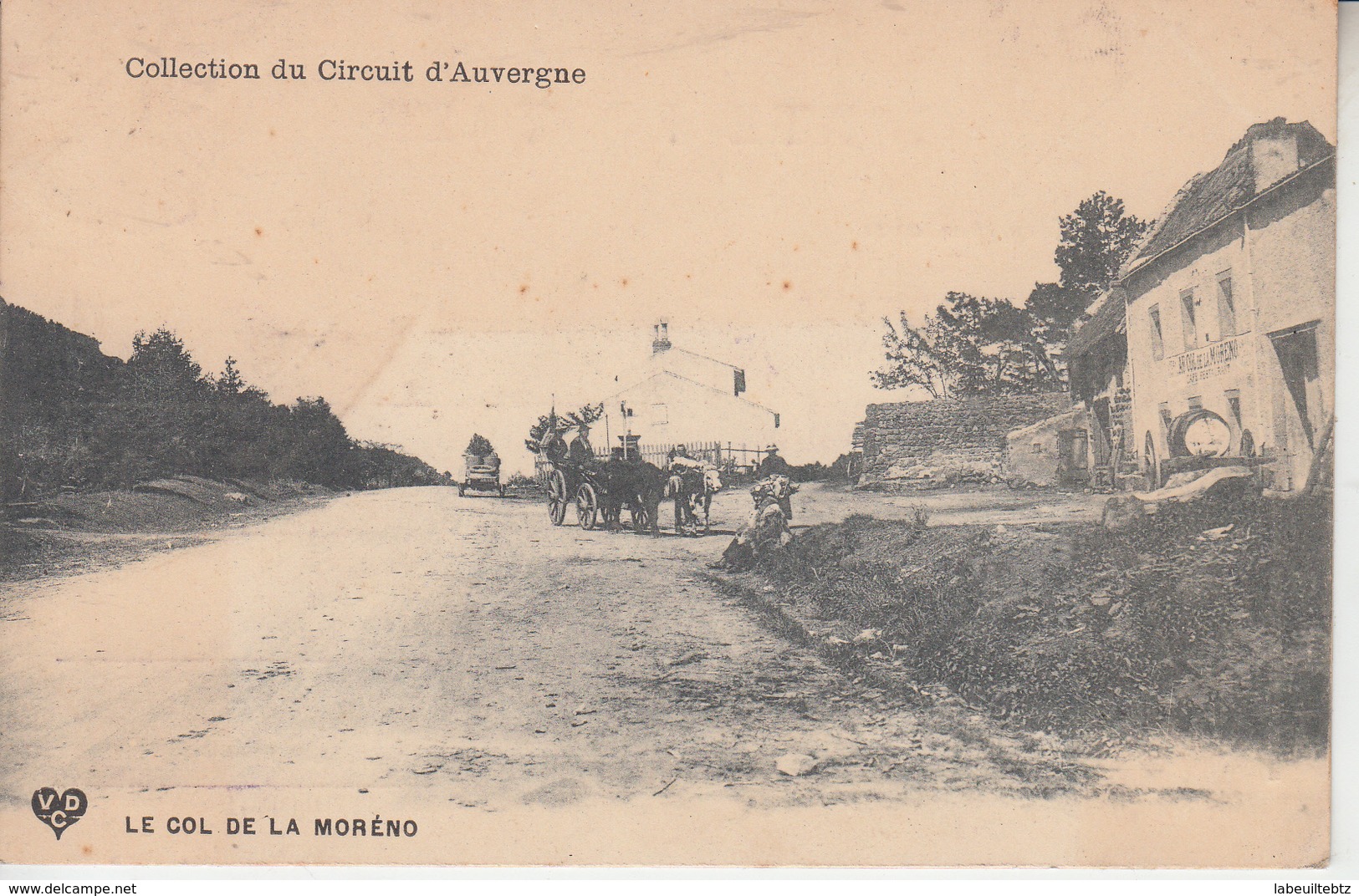 Circuit D'Auvergne - Le Col De La Moréno ( Boeuf Attelage ) - Autres & Non Classés