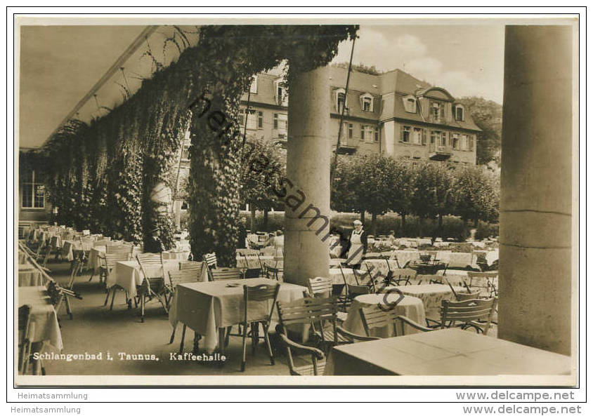 Schlangenbad - Kaffeehalle - Foto-AK - Cramers Verlag Dortmund - Schlangenbad