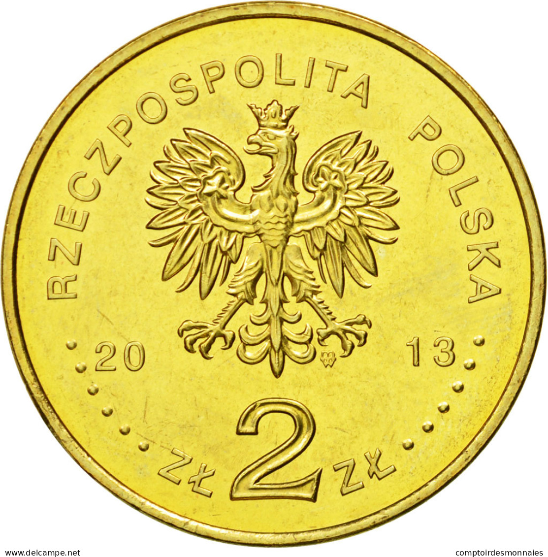 Monnaie, Pologne, 2 Zlotych, 2013, Warsaw, SPL, Copper-Aluminum-Nickel, KM:856 - Pologne
