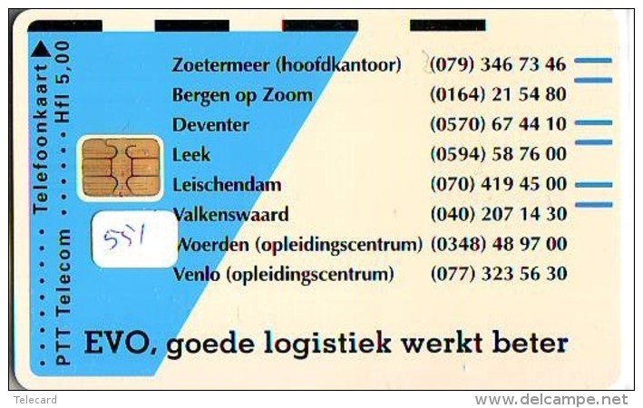 NEDERLAND CHIP TELEFOONKAART CRD 551 * EVO * Telecarte A PUCE PAYS-BAS ONGEBRUIKT MINT - Privé