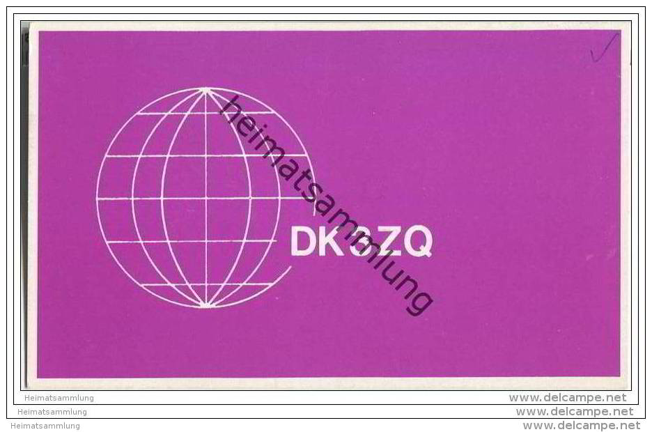 QSL - Funkkarte - DK3ZQ - Neukirchen-Riebelsdorf - 1968 - Amateurfunk