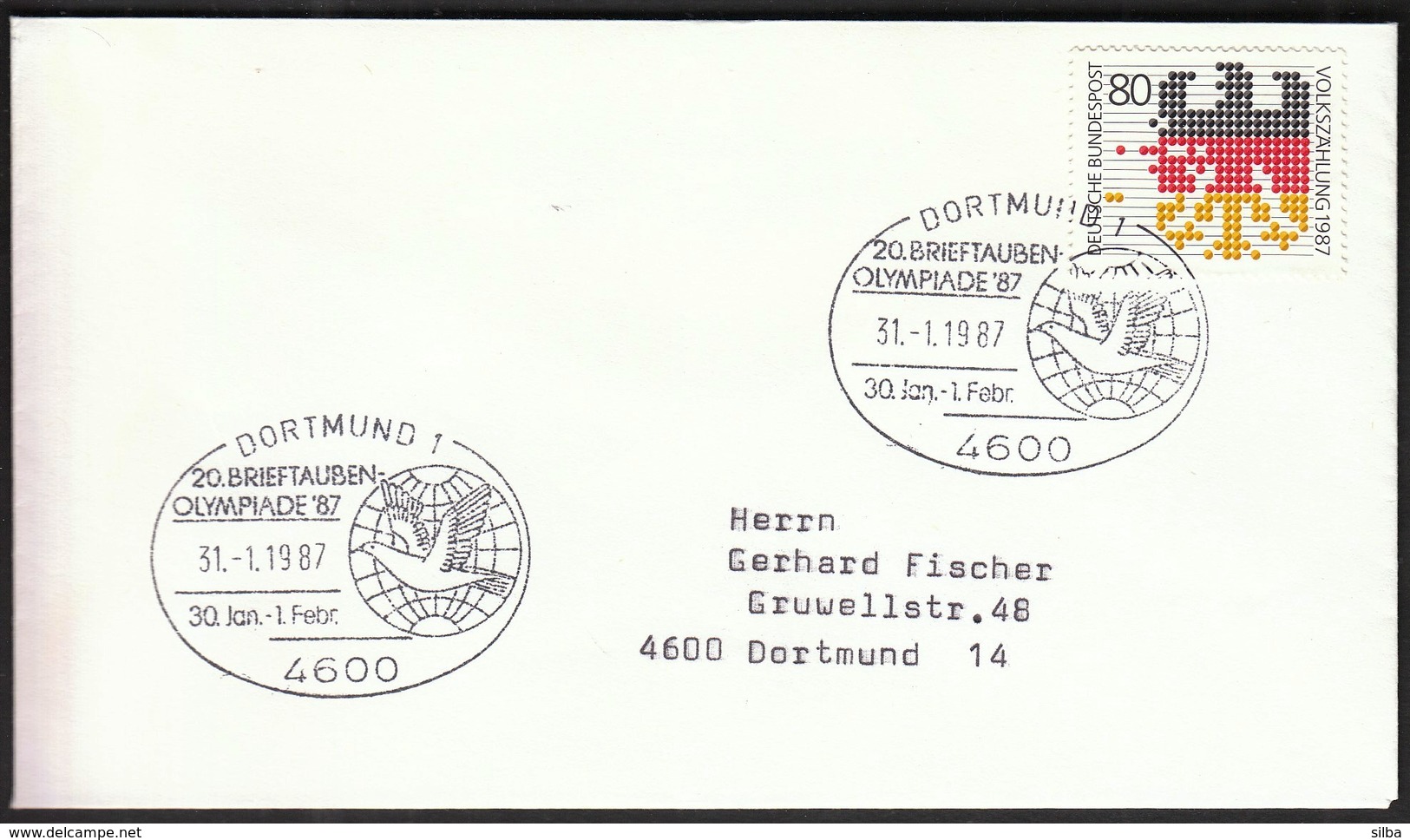 Germany Dortmund 1987 / Pigeon Olympics / 20. Brieftauben Olympiade - Other & Unclassified