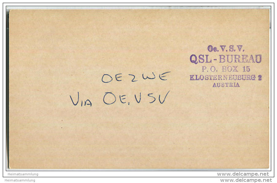 QSL - QTH - Funkkarte - W3ORU - USA - Pennsylvania - Philadelphia - 1958 - Amateurfunk