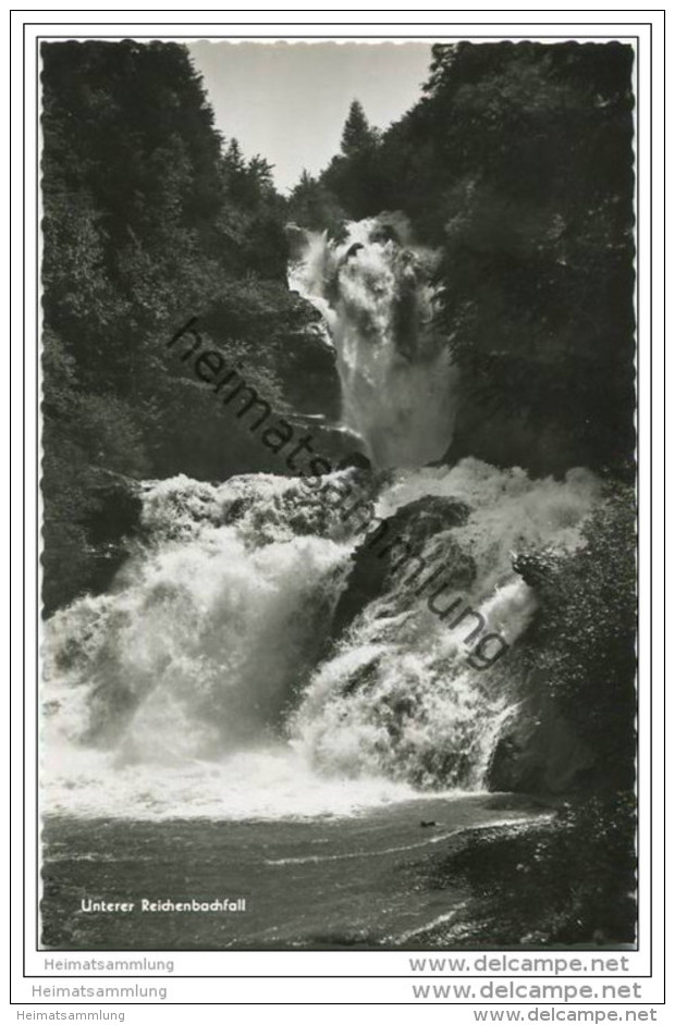 Unterer Reichenbachfall - Foto-AK - Reichenbach Im Kandertal