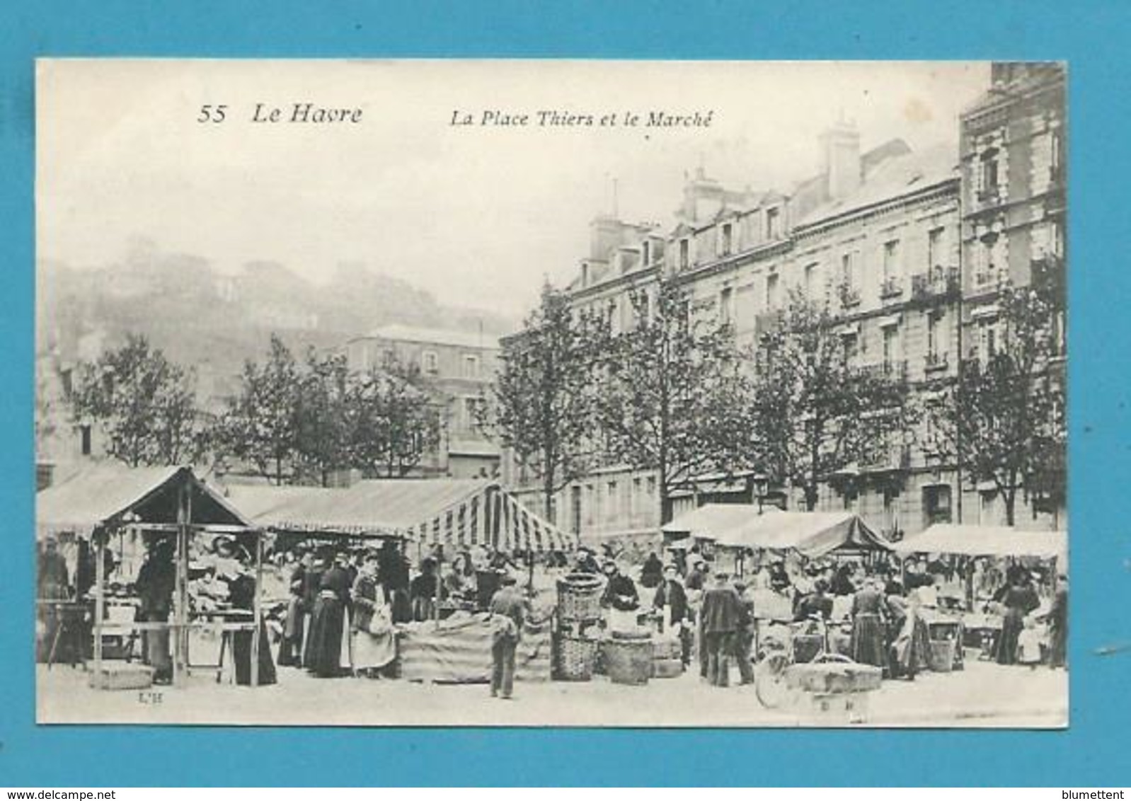 CPA 55 - La Place Thiers Et Le Marché LE HAVRE 76 - Ohne Zuordnung