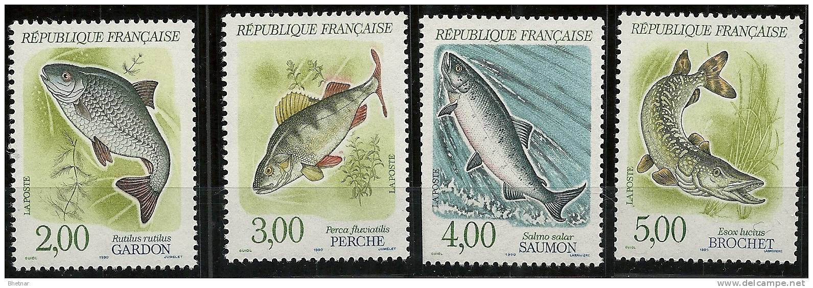 FR YT 2663 à 2666 " Nature De France  Poissons " 1990 Neuf** - Neufs