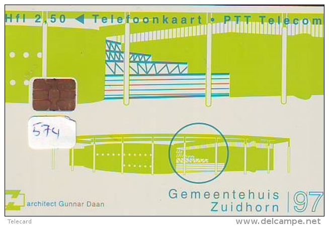 NEDERLAND CHIP TELEFOONKAART CRD 574 * GEMEENTEHUIS ZUIDHORN * Telecarte A PUCE PAYS-BAS ONGEBRUIKT MINT - Privé