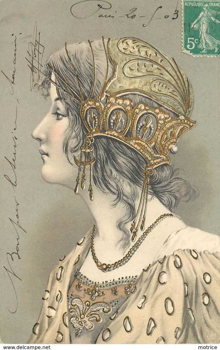 PORTRAIT DE FEMME - Style Art Nouveau. - Femmes