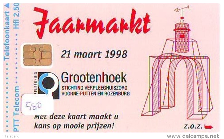 NEDERLAND CHIP TELEFOONKAART CRD 580 * GROOTENHOEK JAARMARKT * Telecarte A PUCE PAYS-BAS ONGEBRUIKT MINT - Privées