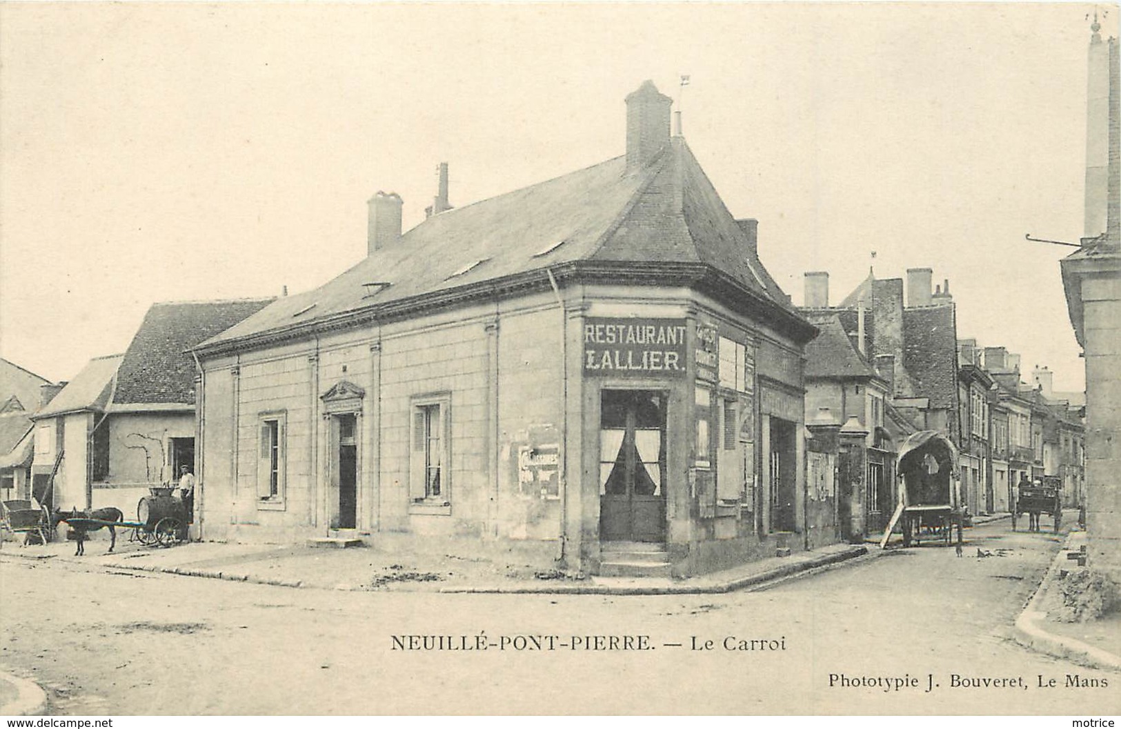 NEUILLE PONT SAINT PIERRE - Le Carroi, Restaurant Lallier. - Neuillé-Pont-Pierre