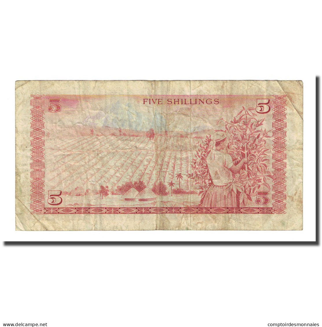 Billet, Kenya, 5 Shillings, 1975-01-01, KM:11b, B+ - Kenya