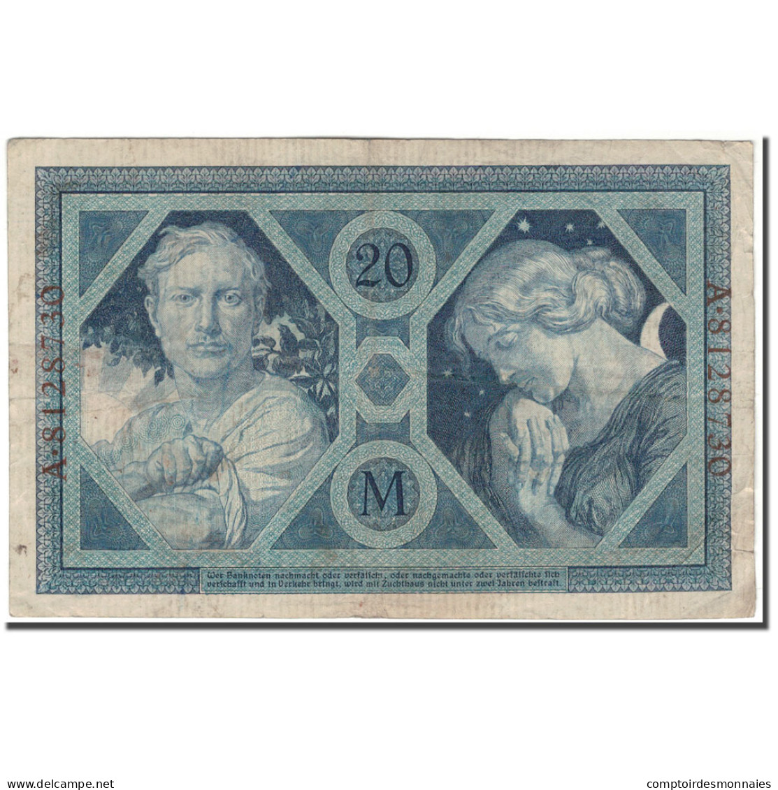 Billet, Allemagne, 20 Mark, 1915-11-04, KM:63, TB+ - 20 Mark
