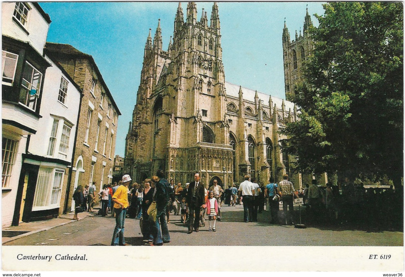 Canterbury Cathedral Used Posted 27.7.1978 Elgate Postcards ET6119 [P0035/1D] - Canterbury