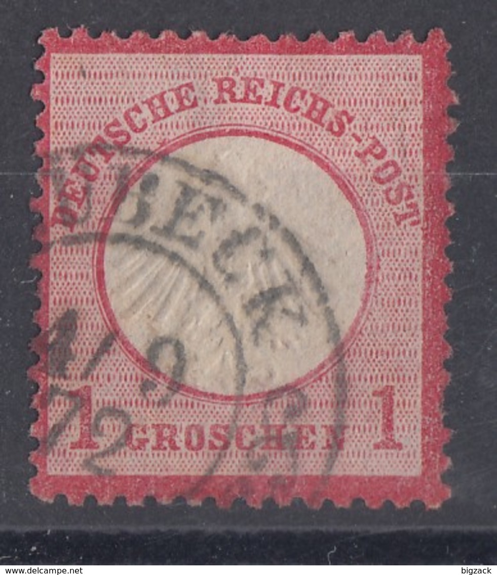 DR Minr.4 Hufeisenstempel Lübeck 4.9.72 Spalink 22-2 - Used Stamps