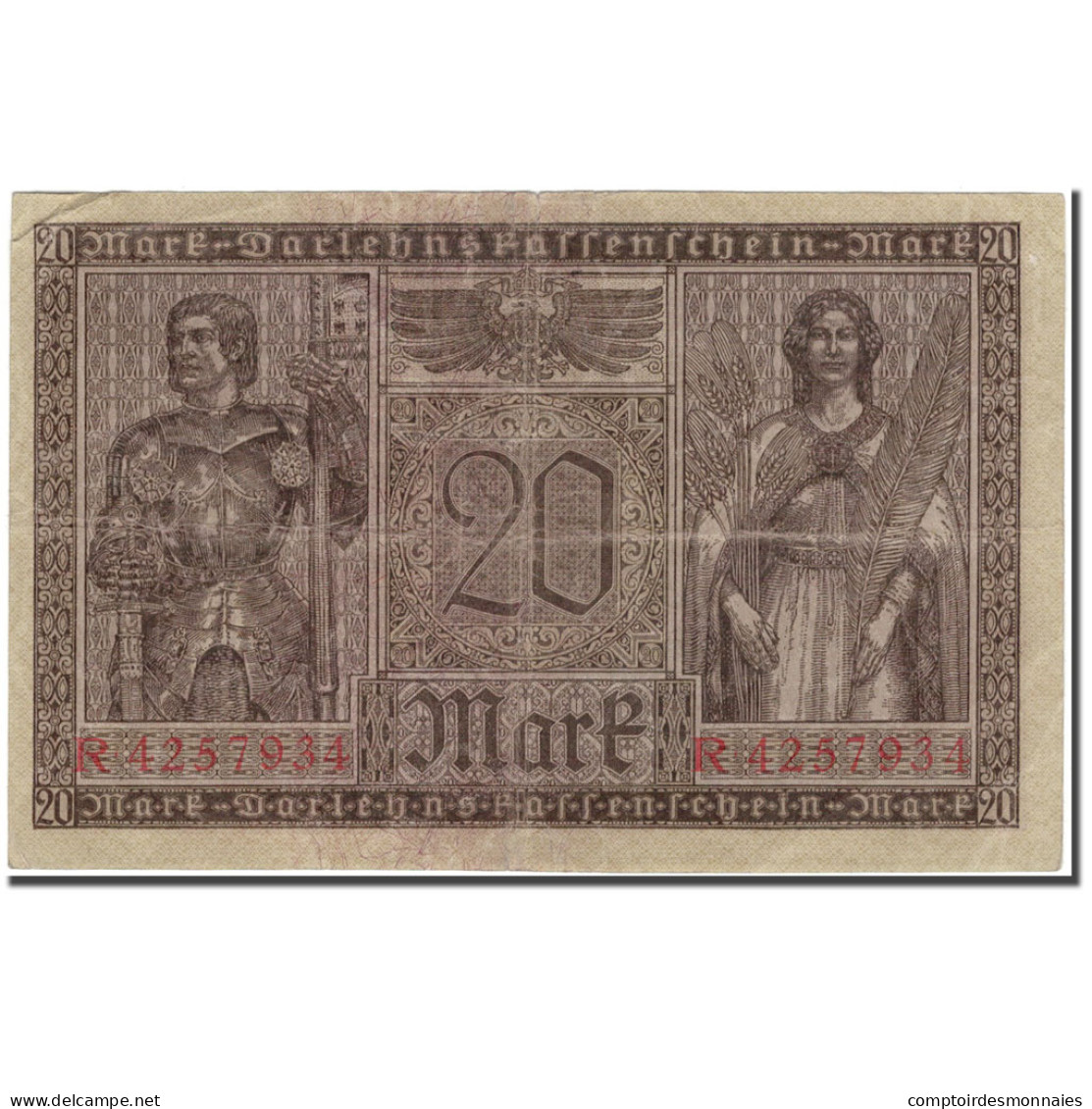 Billet, Allemagne, 20 Mark, 1918-02-20, KM:57, TB+ - 20 Mark