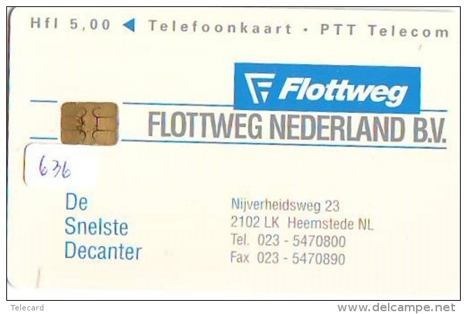 NEDERLAND CHIP TELEFOONKAART CRD 636 * FLOTTWEG  * Telecarte A PUCE PAYS-BAS ONGEBRUIKT MINT - Privé