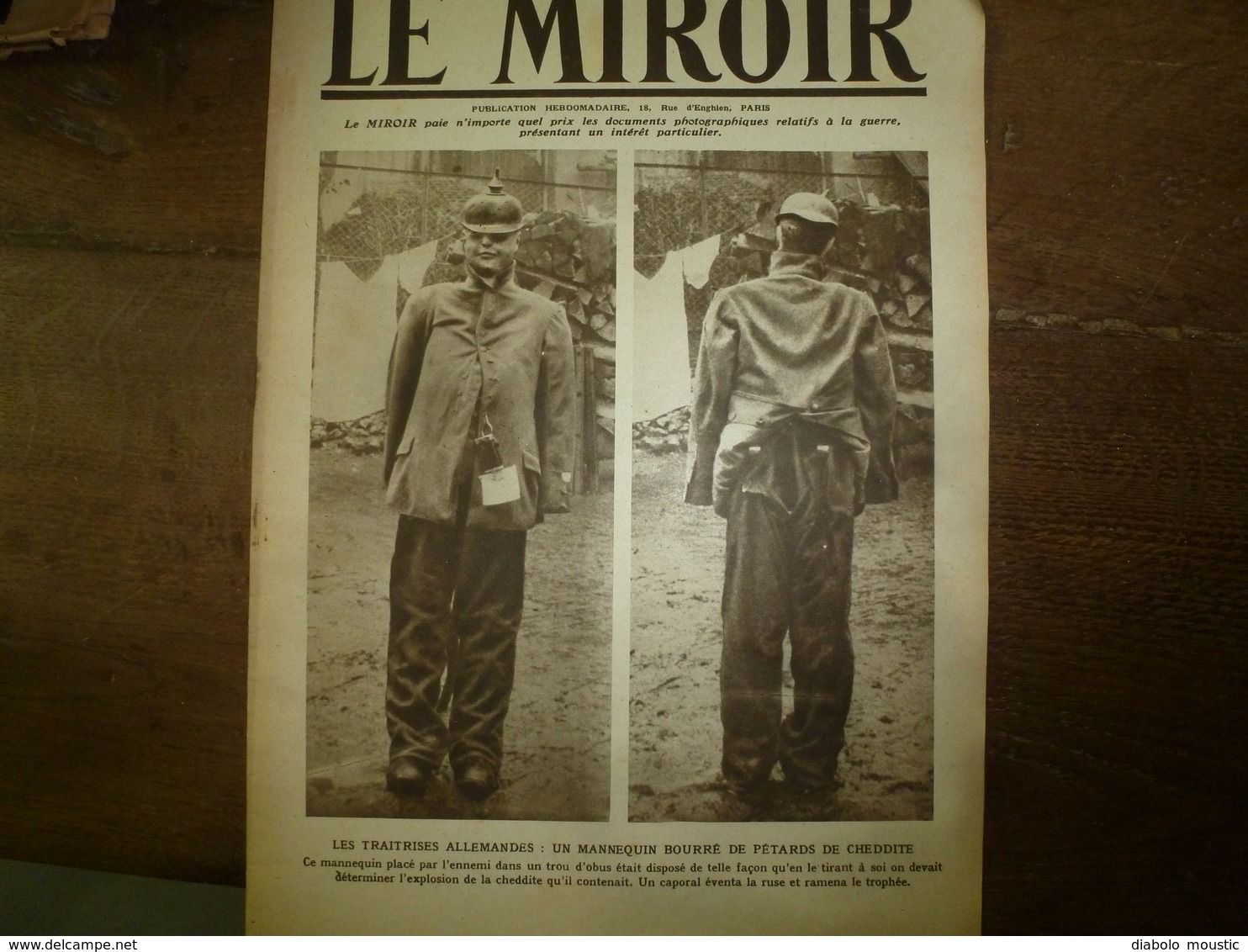 1917 LE MIROIR:Crimes à Crouchévatz (Serbie); Manequins Explosifs;Chauny,Bapaume,Peronne;British-Army;Les Portugais;etc - Französisch