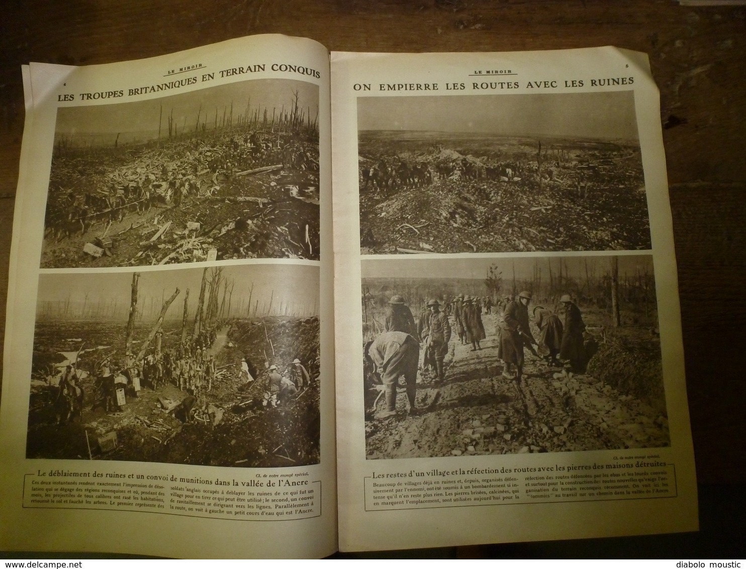 1917 LE MIROIR:Crimes à Crouchévatz (Serbie); Manequins Explosifs;Chauny,Bapaume,Peronne;British-Army;Les Portugais;etc - Französisch