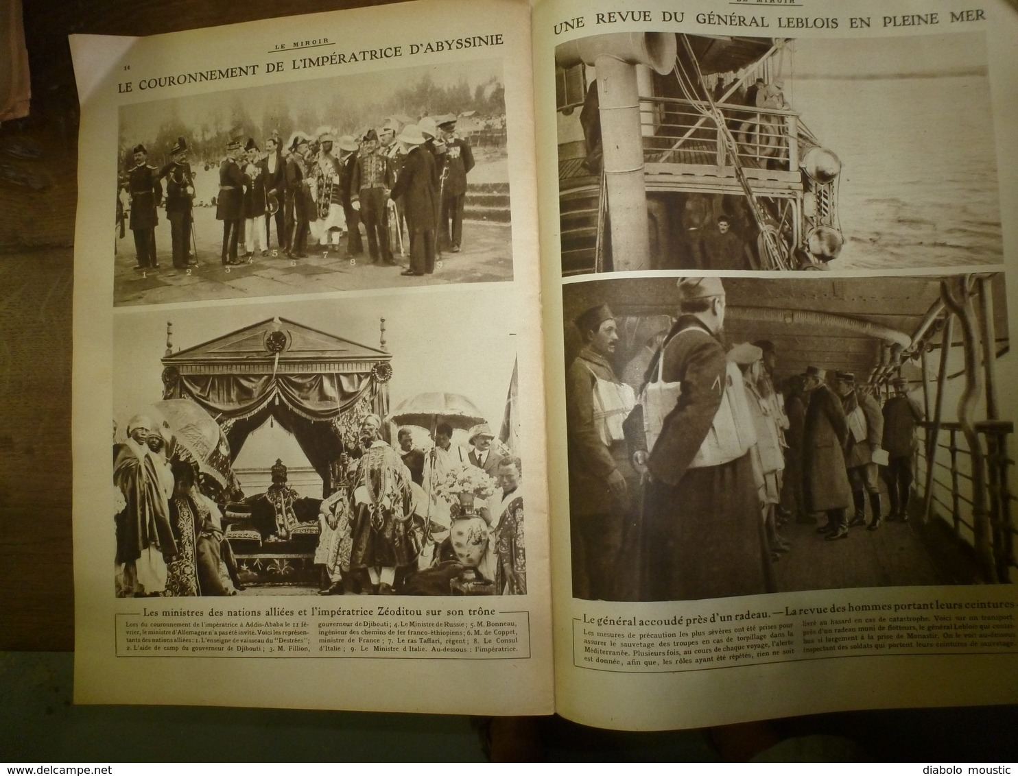 1917 LE MIROIR:Crimes à Crouchévatz (Serbie); Manequins explosifs;Chauny,Bapaume,Peronne;British-Army;Les portugais;etc