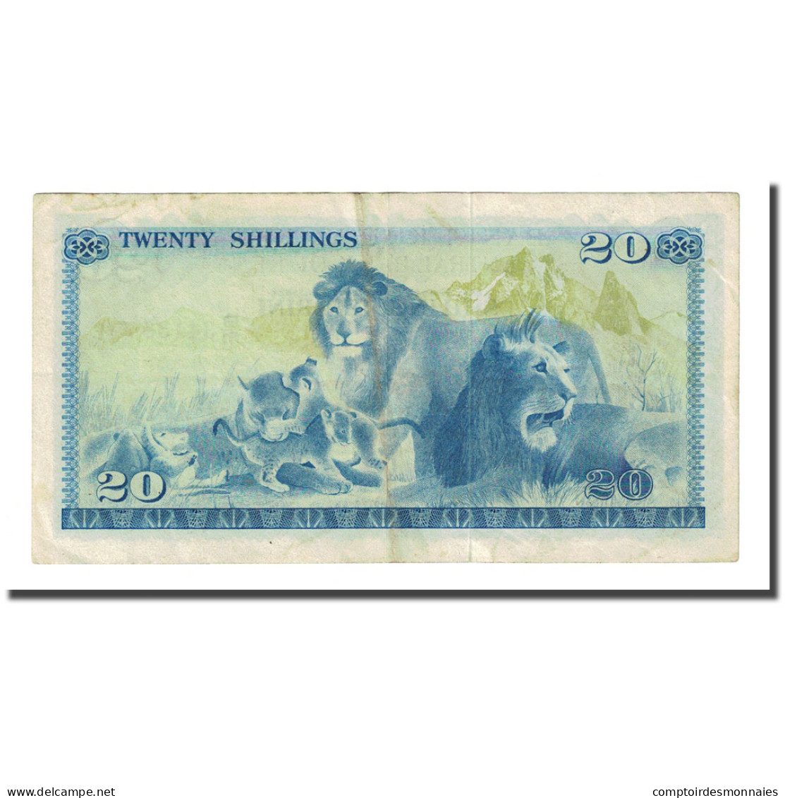 Billet, Kenya, 20 Shillings, 1975-01-01, KM:13b, TTB - Kenia