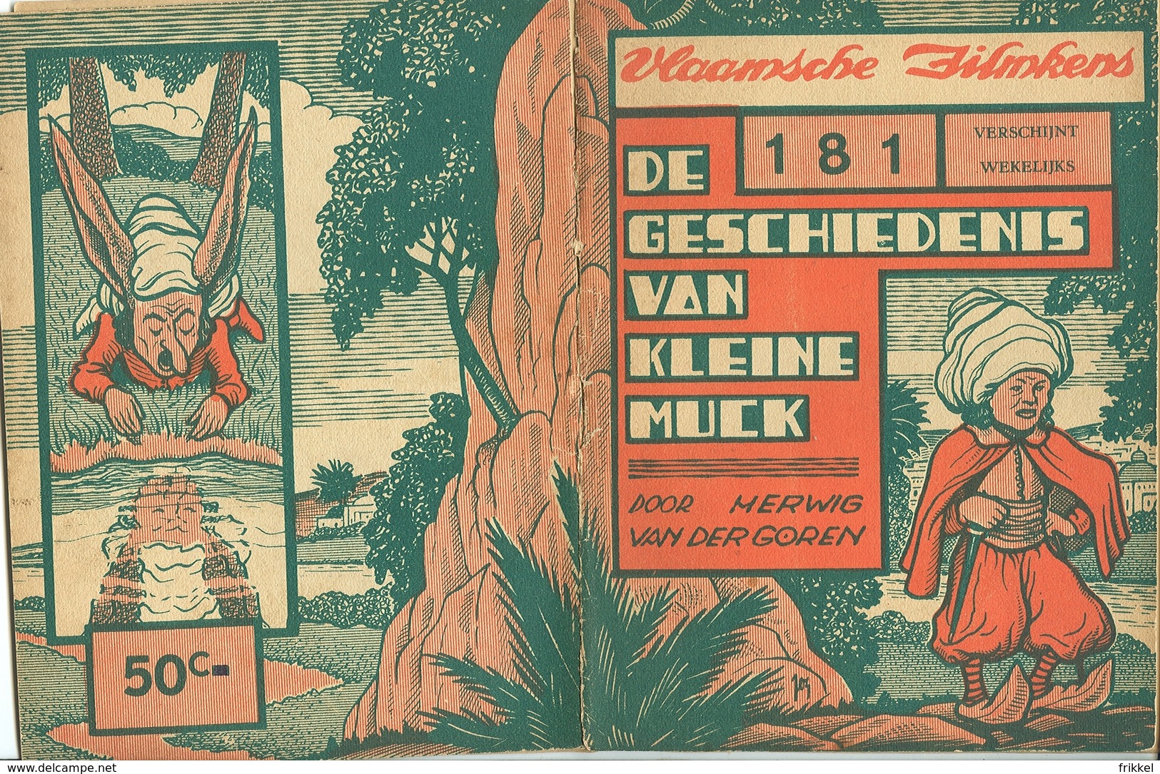 Vlaamsche Filmkens Nr 181 De Geschiedenis Van Kleine Muck Door Herwig Van Der Goren ( Averbode's Jeugdbibliotheek ) - Anciens
