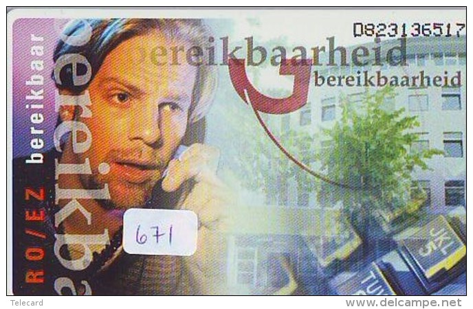 NEDERLAND CHIP TELEFOONKAART CRD 671 * BEREIKBAARHEID * Telecarte A PUCE PAYS-BAS ONGEBRUIKT MINT - Privé