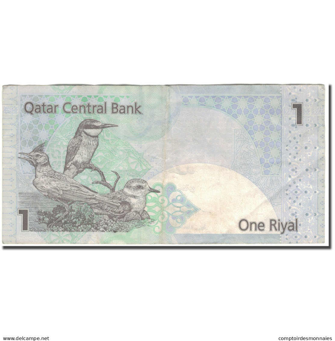 Billet, Qatar, 1 Riyal, 2003, KM:20, TB+ - Qatar