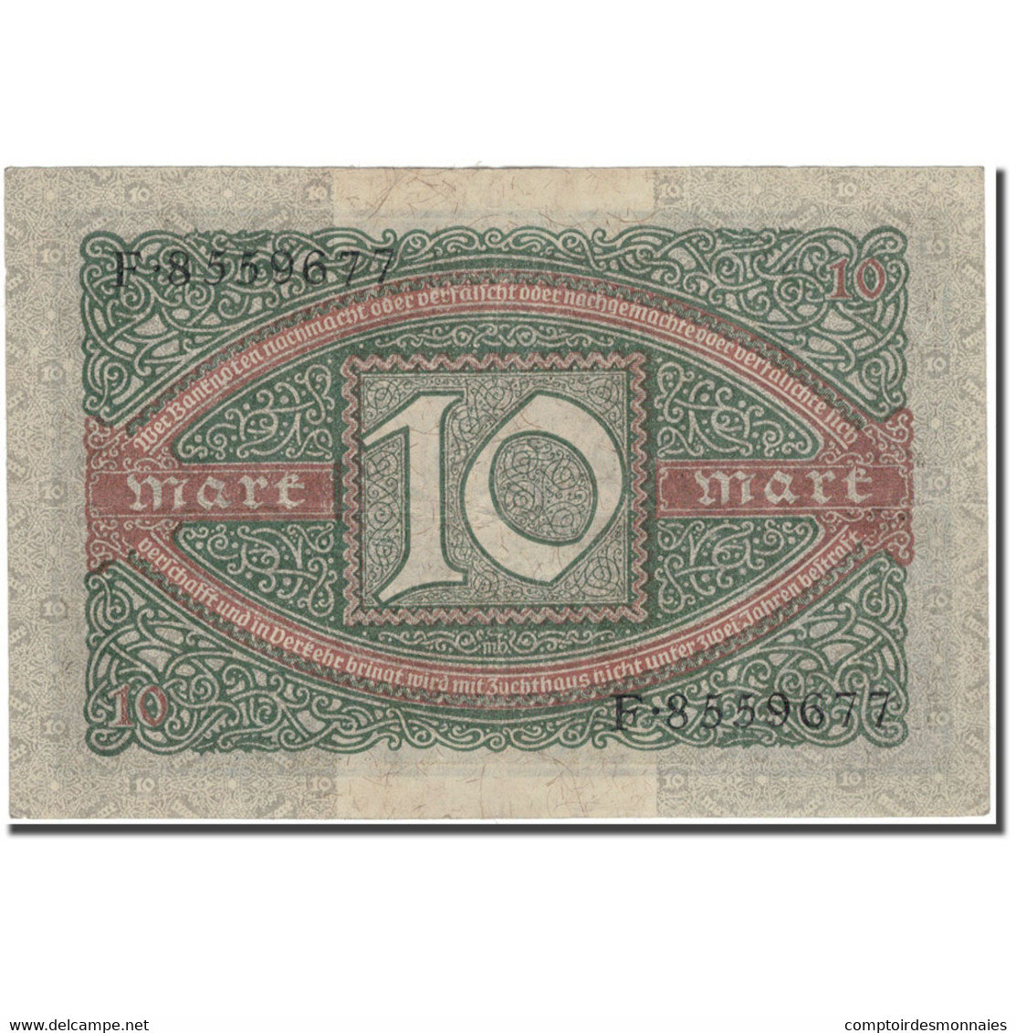 Billet, Allemagne, 10 Mark, 1920-02-06, KM:67a, TB+ - 10 Mark