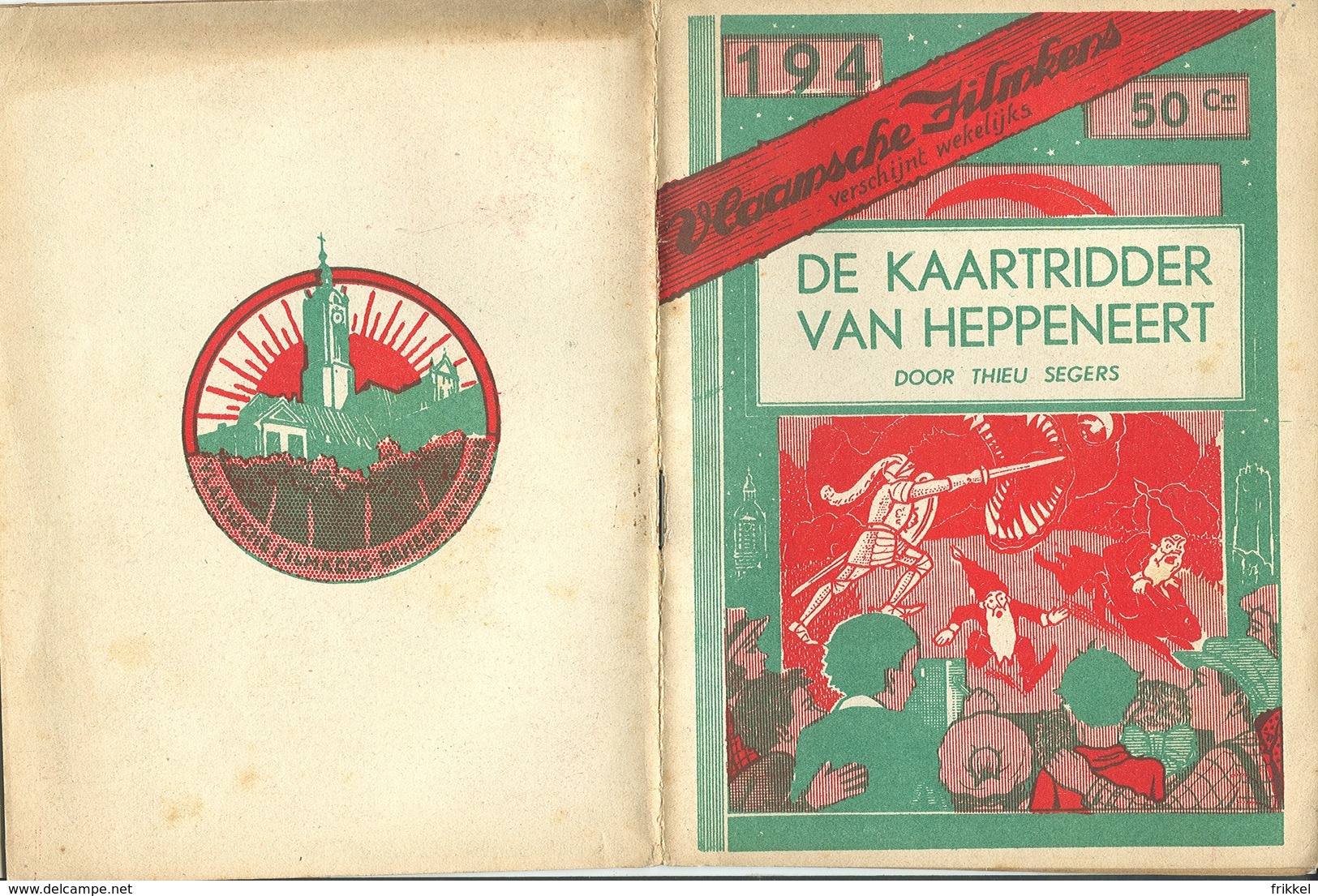 Vlaamsche Filmkens Nr 194 De Kaartridder Van Heppeneert Door Thieu Segers ( Averbode's Jeugdbibliotheek ) - Anciens