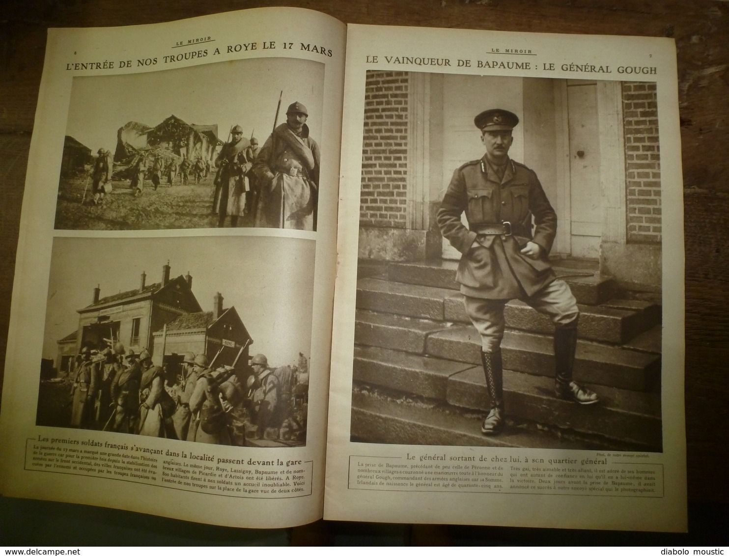 1917 LE MIROIR:Grd Duc Michel à Knebshouse;Roye,Bapaume,Noyon;Tirailleurs Du Pacifique à Nouméa;Marie De Roumanie;etc - Français