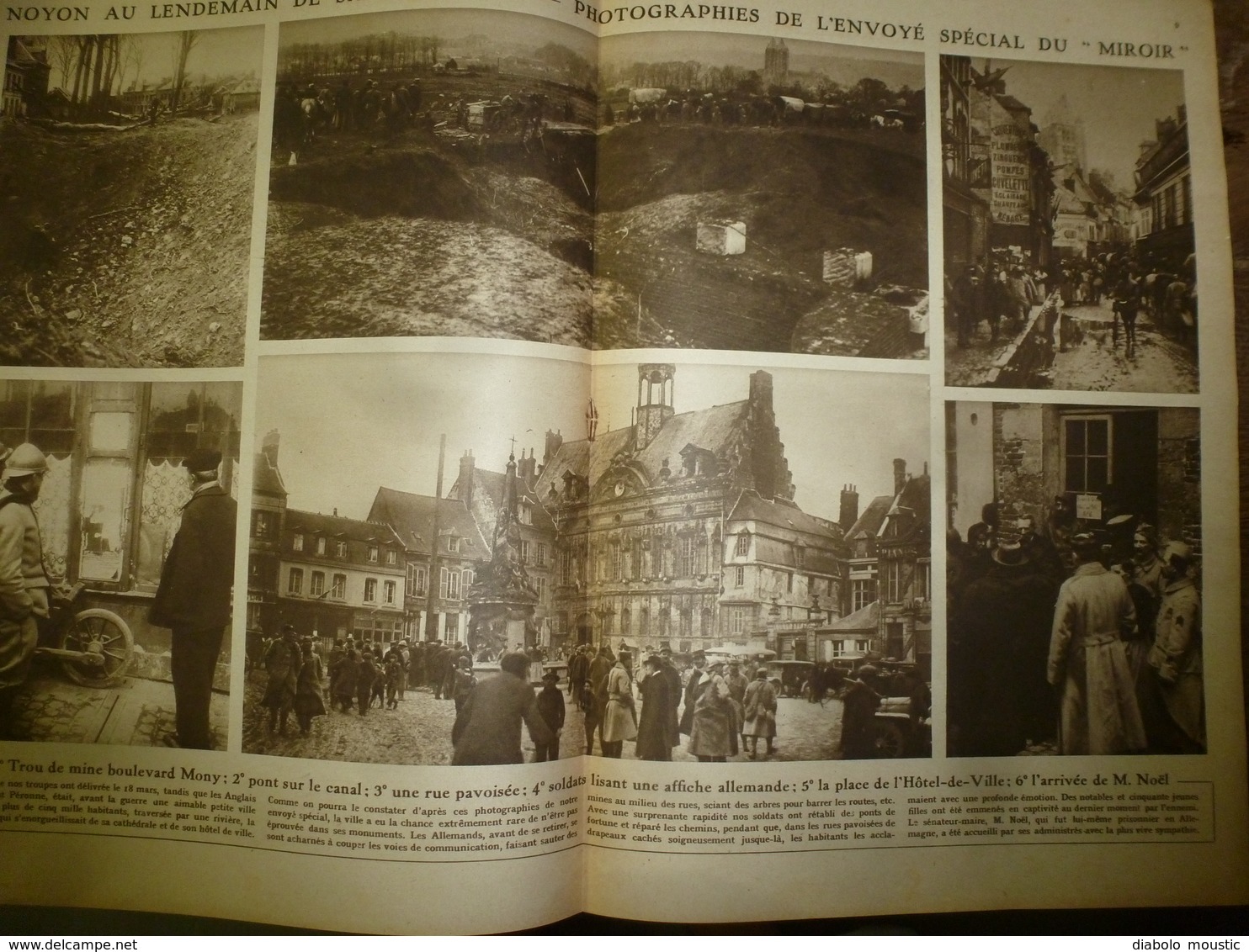 1917 LE MIROIR:Grd Duc Michel à Knebshouse;Roye,Bapaume,Noyon;Tirailleurs Du Pacifique à Nouméa;Marie De Roumanie;etc - French