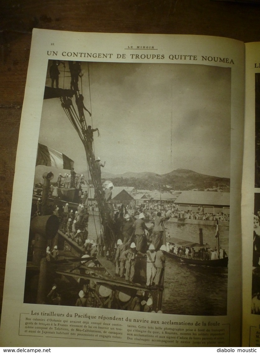 1917 LE MIROIR:Grd Duc Michel à Knebshouse;Roye,Bapaume,Noyon;Tirailleurs du Pacifique à Nouméa;Marie de Roumanie;etc