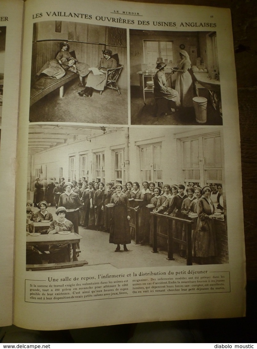 1917 LE MIROIR:Course de tortues sur le front;Nicolas II et Alexis;Belges en Afrique allemande;Gravure de Carrey;etc