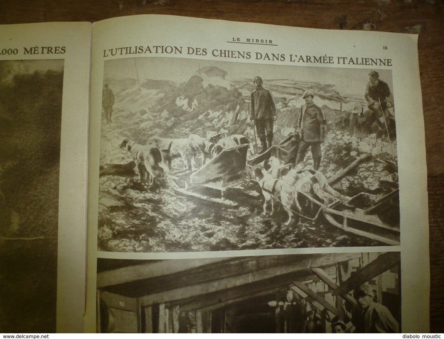 1917 LE MIROIR:Les Chiens De L'armée Italienne;Fabrication Casques Et Chaussures à LA BOURGUIGNOTTE;Révolution Russe;etc - Francese