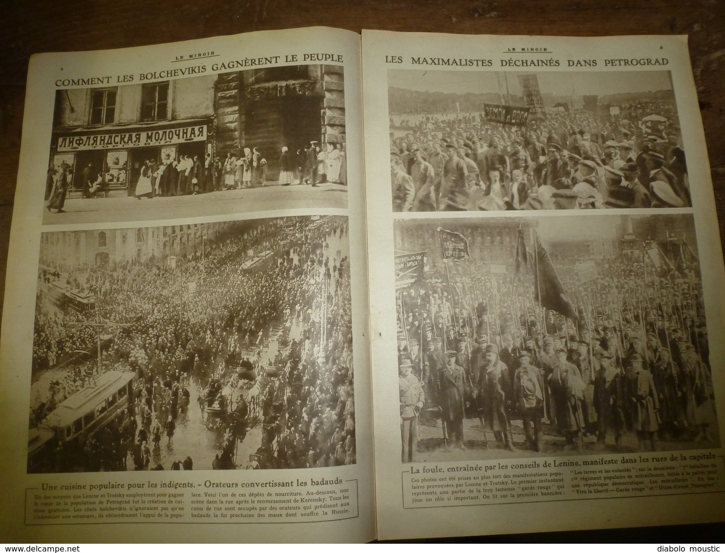 1917 LE MIROIR:Les Chiens De L'armée Italienne;Fabrication Casques Et Chaussures à LA BOURGUIGNOTTE;Révolution Russe;etc - Frans